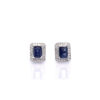 sapphire earring with diamonds