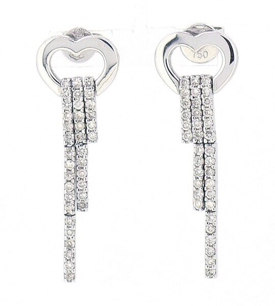 Heart Drops Earrings