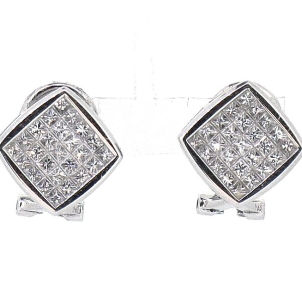 1.34ct Square Diamond Earring