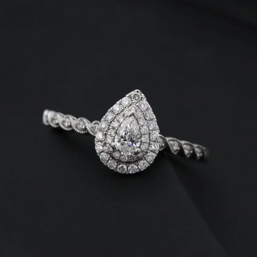 made-to-order engagement rings, custom engagement ring London, bespoke jewellery, Hatton Garden jewellers, lab-grown diamonds UK, ethical engagement rings, custom ring design, personalised engagement rings, diamond ring customisation, engagement ring process