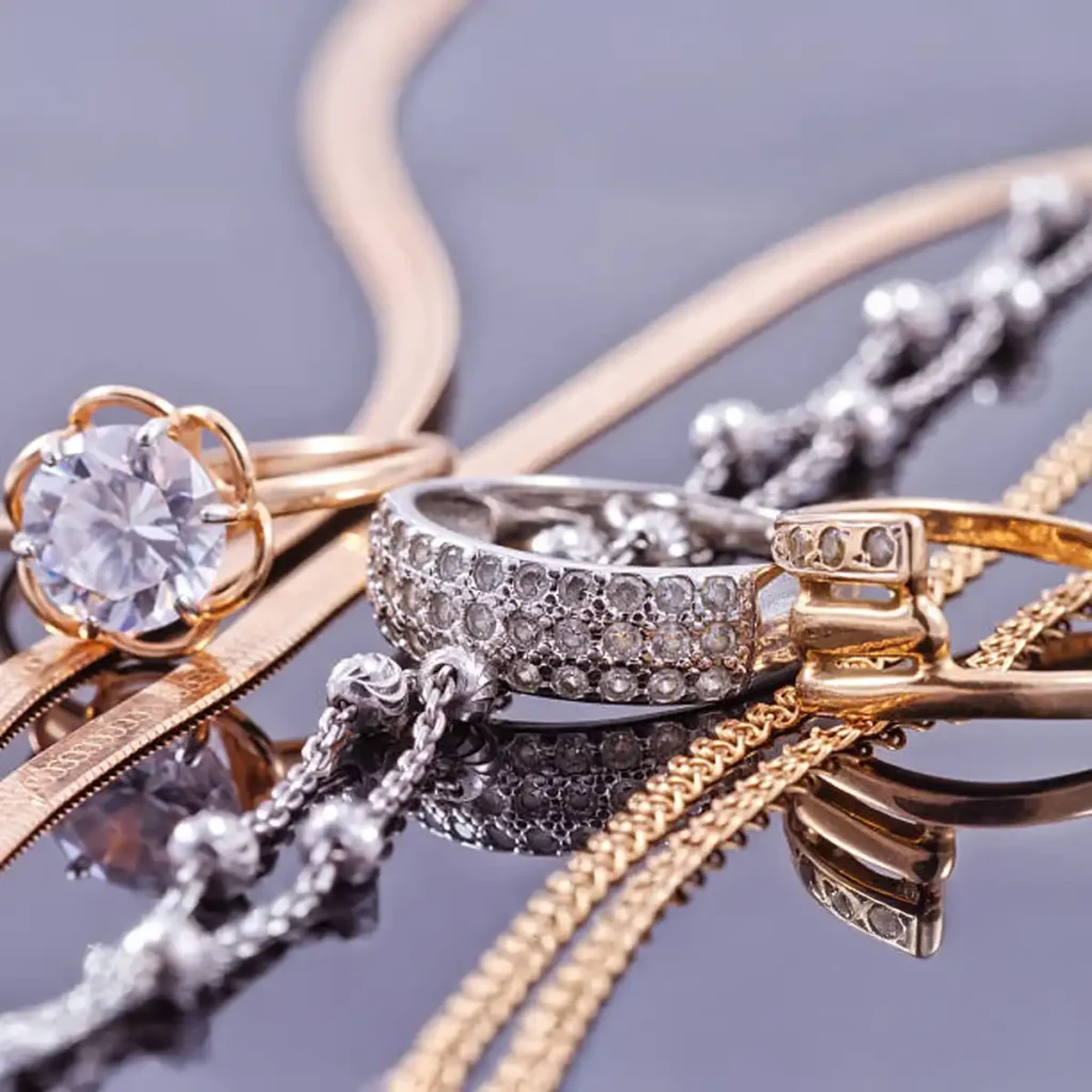 platinum and gold, two tone rings