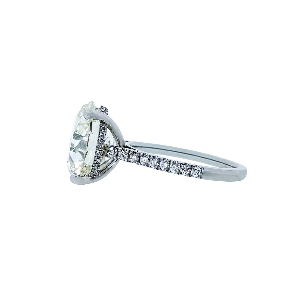 Artemis Old Cut Diamond Platinum Ring - Image 4