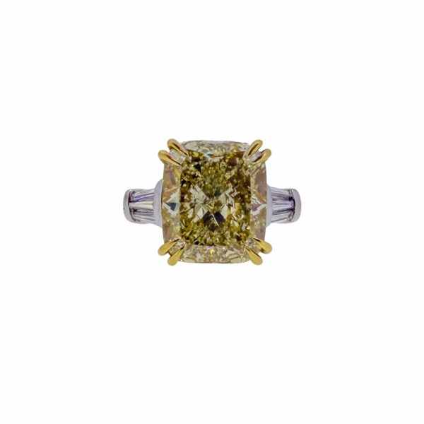 Brigid 8.42Ct Cushion Cut Diamond Ring