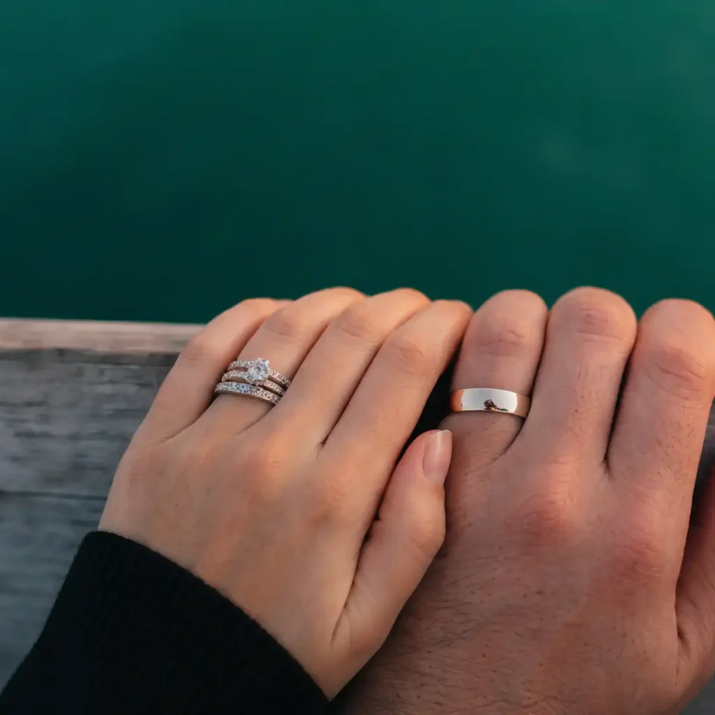 wedding band, matching wedding band, engagement ring