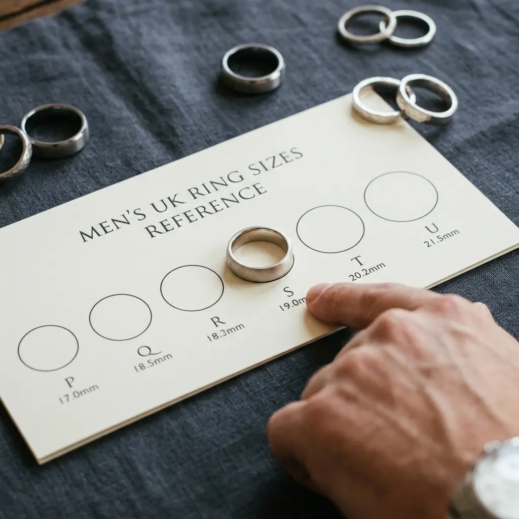 men ring sizes Uk